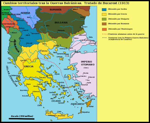 Los Balcanes, 1913