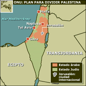 Plan de división de Palestina, 1947