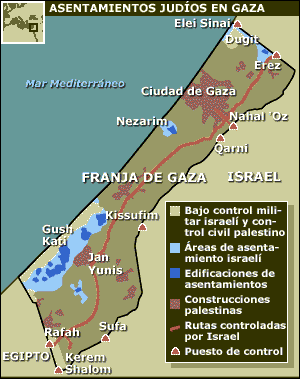 Asentamientos judíos en Gaza