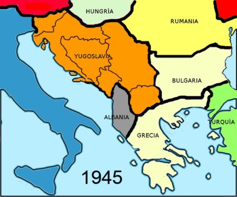 Los Balcanes, 1945