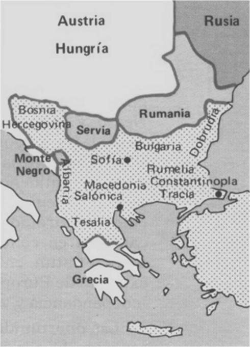 Los Balcanes, 1875